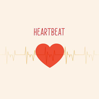 Heartbeat design graphic design heart illustration symbol vector