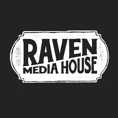 Raven Media House Logo branding lettering logo type