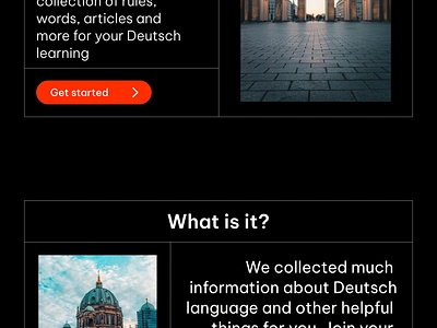 German language studying portal design deutsch german language learning studying ui ux web website