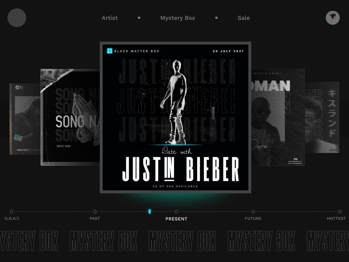 CelebUnbox - Celebrity Mystery Box Landing Page Concept dailyui design ui web3 website