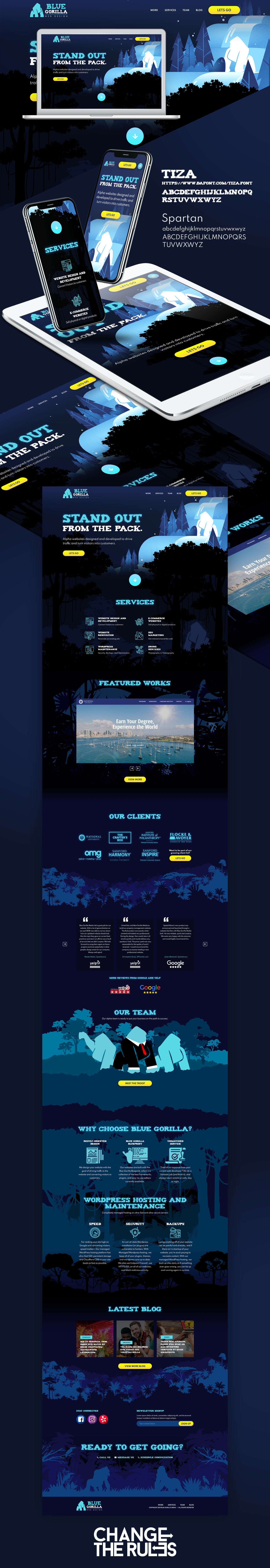 Blue Gorilla Web Design - Design Entry bootsrap design responsive web design ui ux