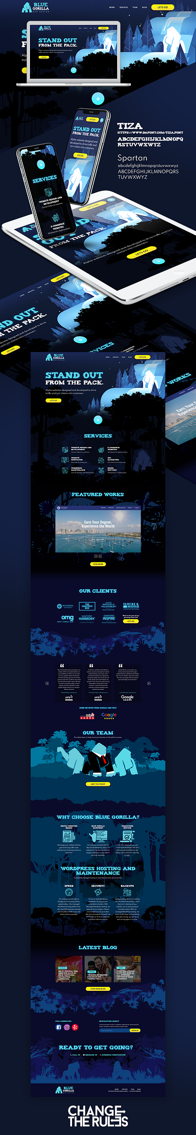 Blue Gorilla Web Design - Design Entry bootsrap design responsive web design ui ux
