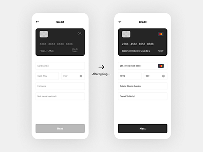 Credit Card Checkout #2 button card checkout credit credit card dailyui design empty state minimal placeholder step ui ux