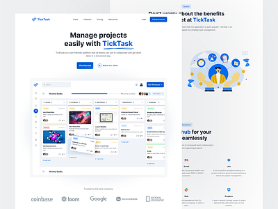 Ticktask Landing Page landingpage ui