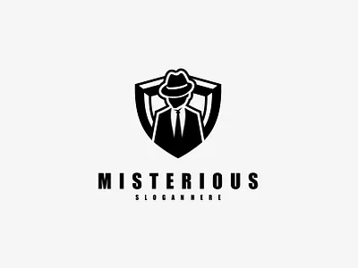 Mafia Logo armor branding design gentleman graphic design illustration logo logo design protect protection secure shield vector