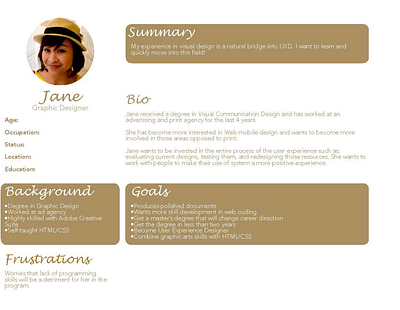 User Profile Example branding design graphic design information design layout persona profile typeface typography ui user user profile ux
