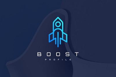 Rocket Boost Profile Person Logo branding design graphic design human illustration logo logo design people person profile rocket ship vector