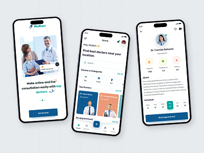 Online Doctor App ajendra app design appui design booking app design doctor doctor app doctor booking figma online doctor ui ui design user interface ux ux design