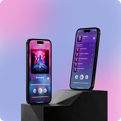 Music Player App app application design mobile mobileui mockup music musicapp prototyping ui uichallenge uidesign