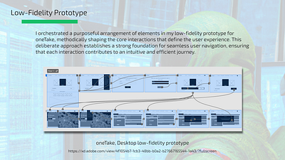 oneTake Drone Logistics, LoFi Prototype (Desktop) adobe xd case study desktop graphic design low fidelity mockup prototype tech design ui ux
