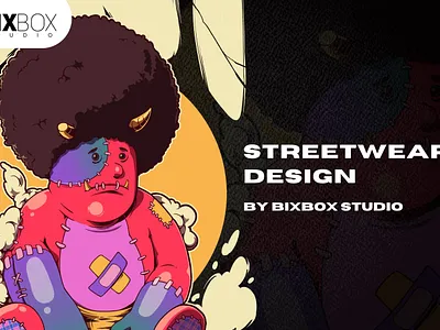 Streetwear Design for T-Shirt and Clothing - Oni cartoon character clothing fashion design graphic design illustration streetwear design