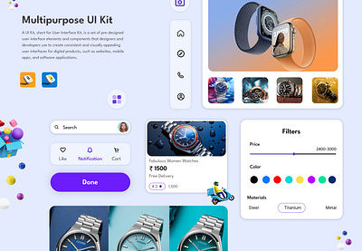 UI Kit ! app app design button daily ui e commerce figma icons kit layout marketing menu presentation product design ui ui kit ux visual design web web design