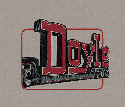 Doyle branding drawing graphic design illustration screenprint