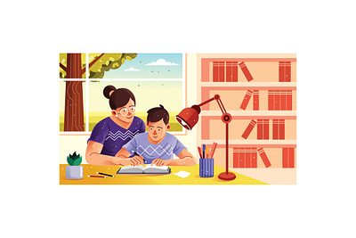 A Mother's Love in Every Lesson Illustration moments