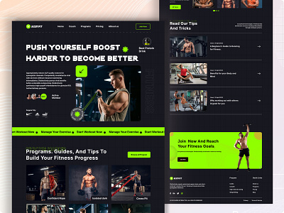 🎯Build Fitness Landing Page - Website Design🎯 bodybuilding clean creative crossfit design fintness club fitness website gym health healthy landign page nutrition personaltrainer sport training uiux website weightloss workout