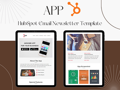 APP – HubSpot Email Newsletter Template app hubspot emailtemplate responsive template