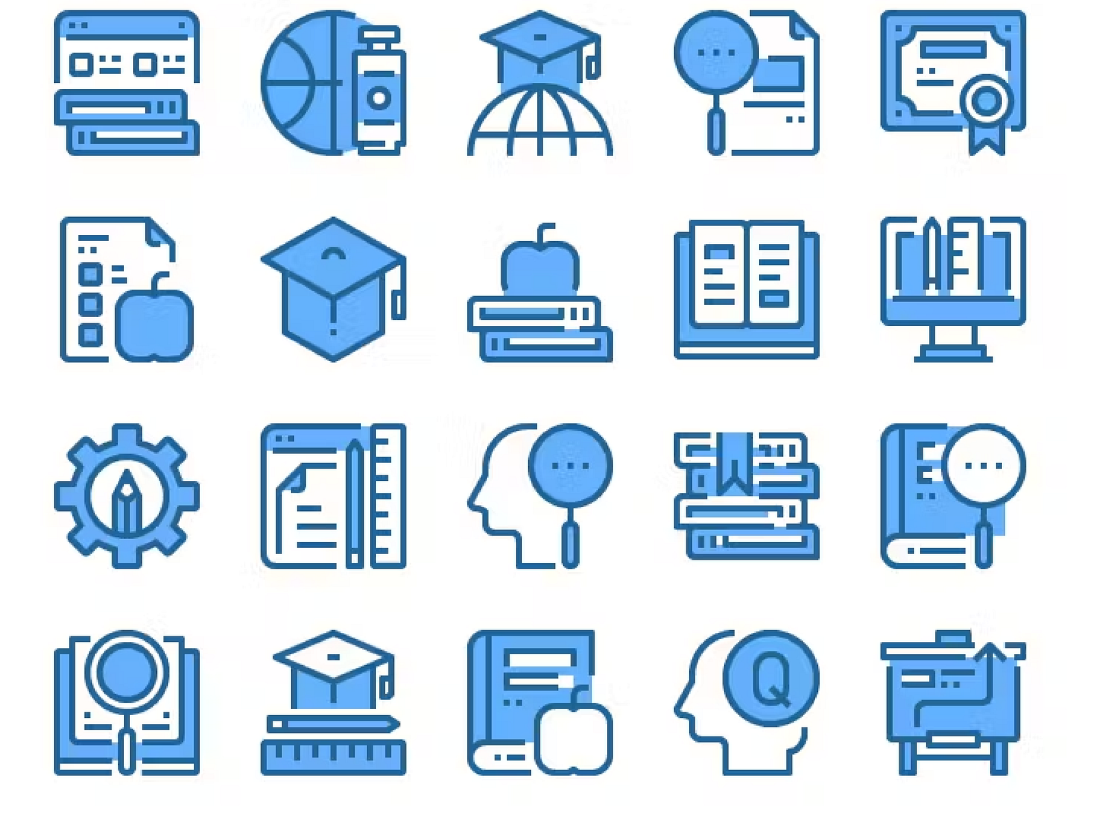 Learning & Development Icons by Alex Grossman on Dribbble