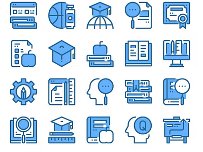 Learning & Development Icons branding design graphic design icons illustration vector