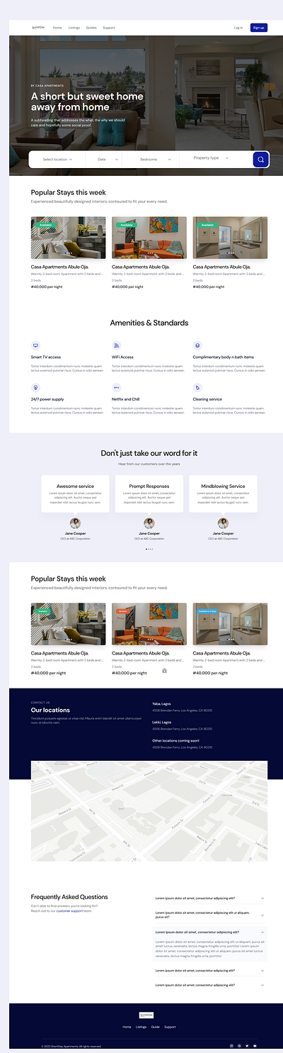 Real Estate Landing Page realestate ui ux