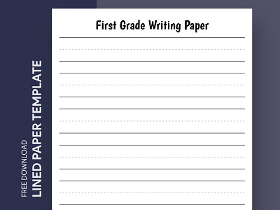 First Grade Lined Paper Free Google Docs Template docs elementary free google docs templates free template free template google docs google google docs handwriting letter lined note notepaper paper preschool print printing school template templates writing