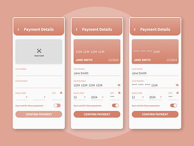 Daily UI #002 - Credit Card Checkout card payment checkout credit card dailyui mobile payment product design ui