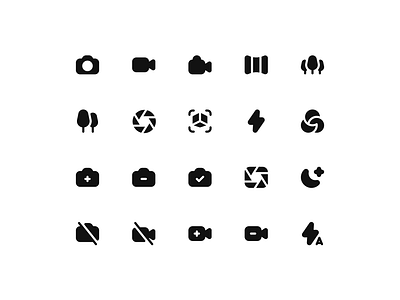 Carlsen V2 Essential Camera Glyph vector icon