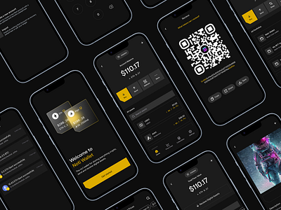 Noti app - Crypto portfolio animation bank blockchain credit crypto cryptocurrency devices figma gallery interface layout market mobile money motion nft onboarding payment wallet web3