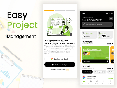 project management app branding design graphic design illustration logo ui ux