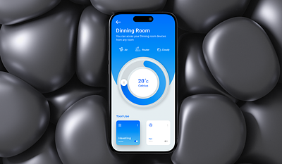 Rooms - Smarthome Mobile App app design dribbble figma mobile app smart home ui ui designer uidesigner uikit uiux user interface userexperience ux ux designer uxresearch web design