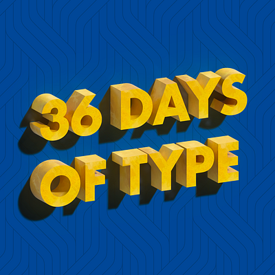 36 Days Of Type 2022 · 36 DOT 2d 36 days of type 3d digital art illustrator pattern retro type design typeface typography ukraine vintage