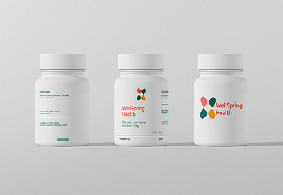 Wellspring Health branding graphic design logo