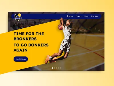 Unleash the Spirit: Bronkers College Team's Vibrant Landing Page design designer figma landingpage portfolio spirit ui uidesign uiux userexperience userinterface ux webdesign website