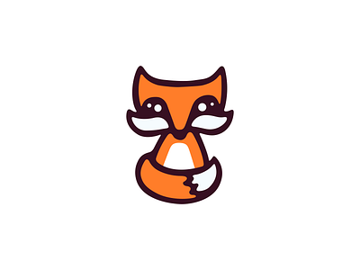 Cute Foxy Logo animal brand branding cute for sale fox foxy illustration logo mark nagual design