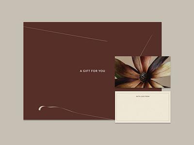 Gift Card Designs For Stems Floristry Studio brand assets brand design brand direction brand identity branding florist graphic design luxury branding minimalist modern branding modern design print assets print design stationary thank you card