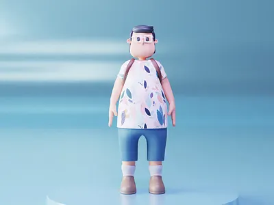SortedMiles 3D Character Design 3d 3d animation 3d character 3d modeling travel