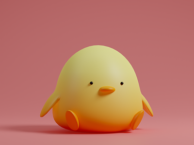 Duck game avatar 3d avatar character cute design duck game graphic design illustration mobile playful ui