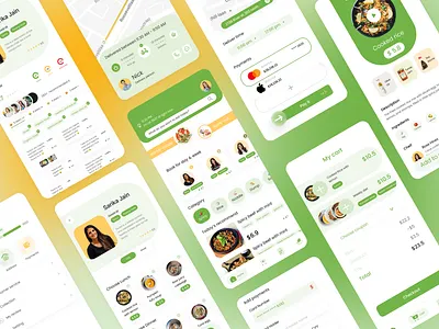 Home-made Healthy Food Delivery App app design food food delivery ui ux