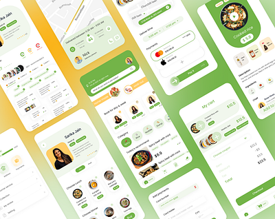 Home-made Healthy Food Delivery App app design food food delivery ui ux