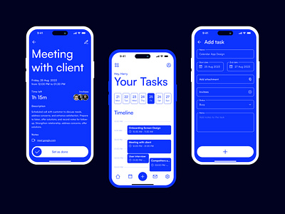 Task Manager App app blue daily flat interface management mobile mobile app organize productivity task manager tasks to do ui ux