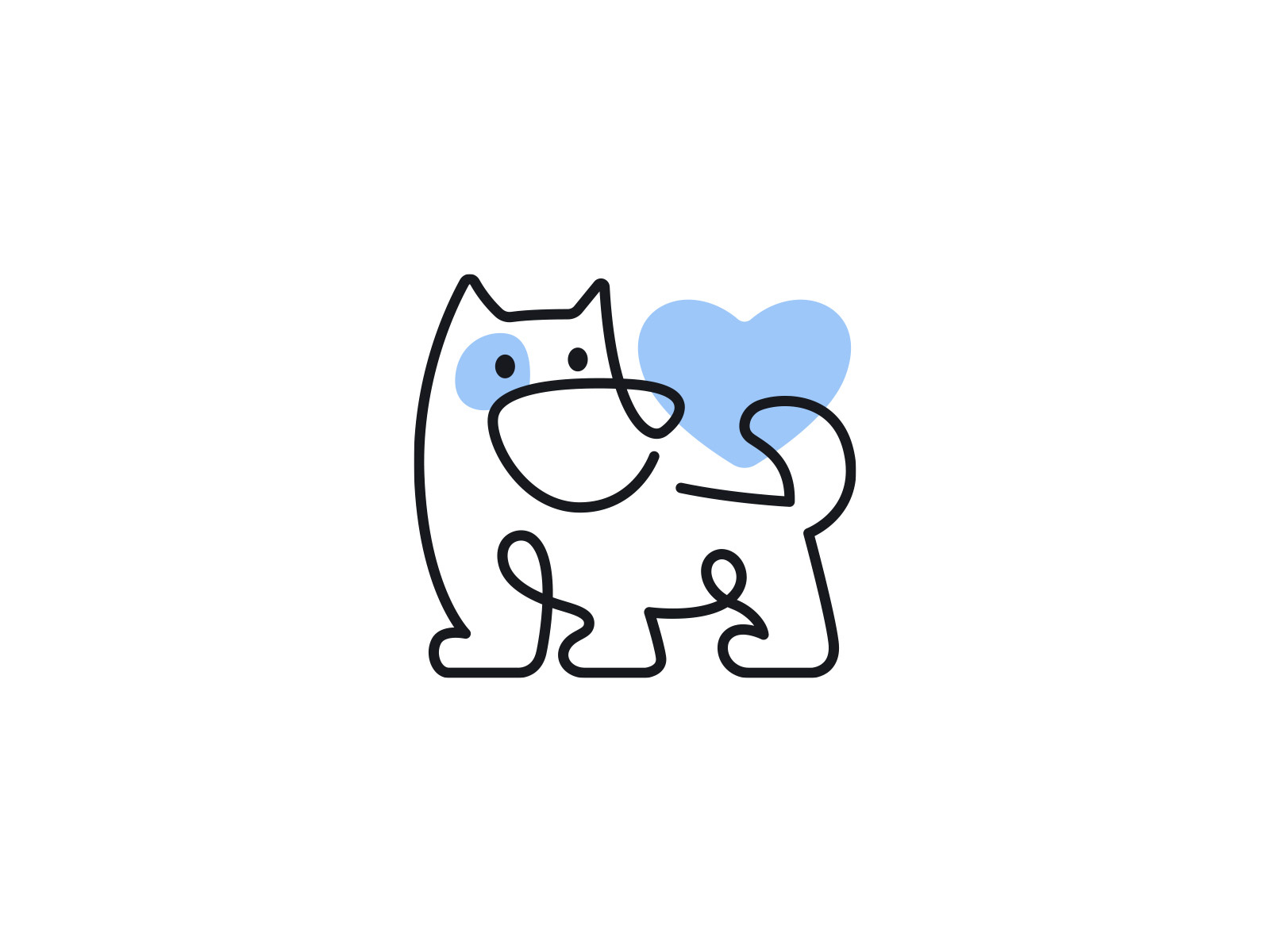 Linear doggy animal brand branding design dog doggy elegant graphic design illustration line linear logo logo design logotype mark minimalism minimalistic modern pet sign