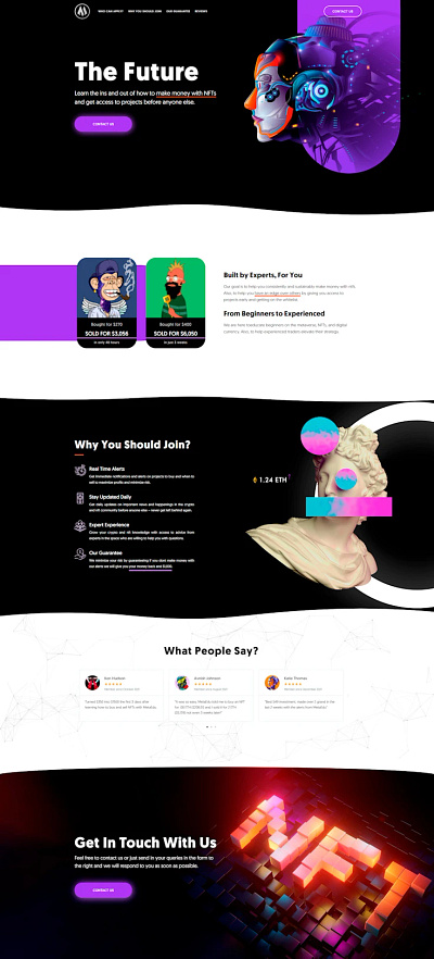 NFT Mentorship Landing Page branding design elementor elementor pro graphic design illustration landing page logo web web design website website creation wordpress