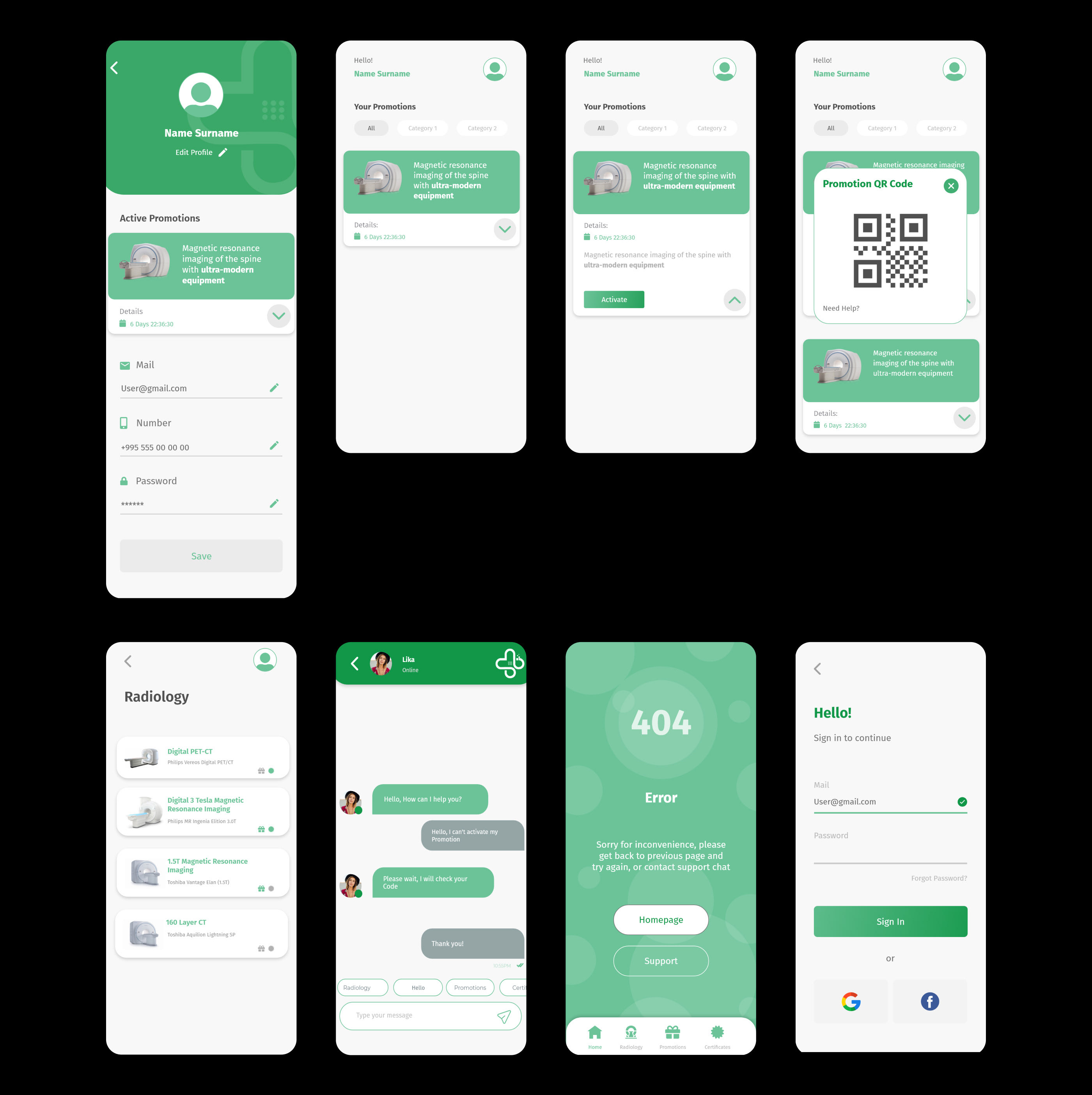 Medical App UI/UX Design by Nika Berekashvili on Dribbble