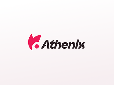 Athenix - Sport Logo apparel athena badminton branding and identity clothing logo logo concept logomark minimalist modernism owl red sport tennis wear