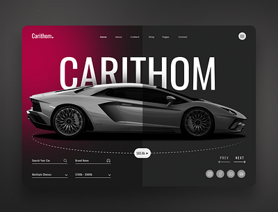 CARITHOM branding design figma frontend design graphic design landing page logo ui