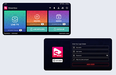IPTV Player (Android Mobile, Tablets, TV, BOX) android ui codecanyon design illustration iptv nemosofts online radio ui