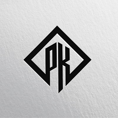 PK Designer Logo 3d animation branding design graphic design logo minimalist motion graphics ui