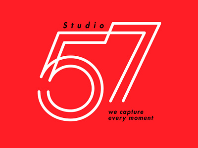Studio57 logo 57 branding custom design graphic design logo photography studio vector
