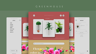 GreenHouse figma graphic design il illustration motion graphics ui ux web