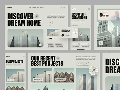 Exciting Real Estate Exploration v10 broker framer housing interface investment landing page layout minimal product design real estate real estate agency real estate agent rental service trending typography ui ux visual webflow website