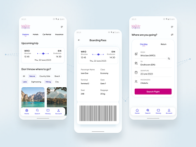 Wizzair Redesign Concept app boarding pass branding design mobile redesign travel ui wizzair